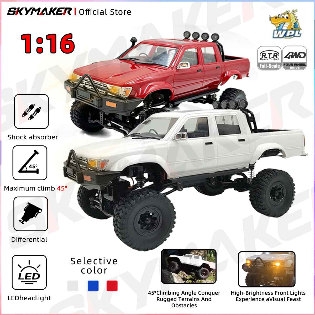 WPL C64-1 RC Auto 1:16 Hailax  - Rc Hobby Toucan recensione e prezzo