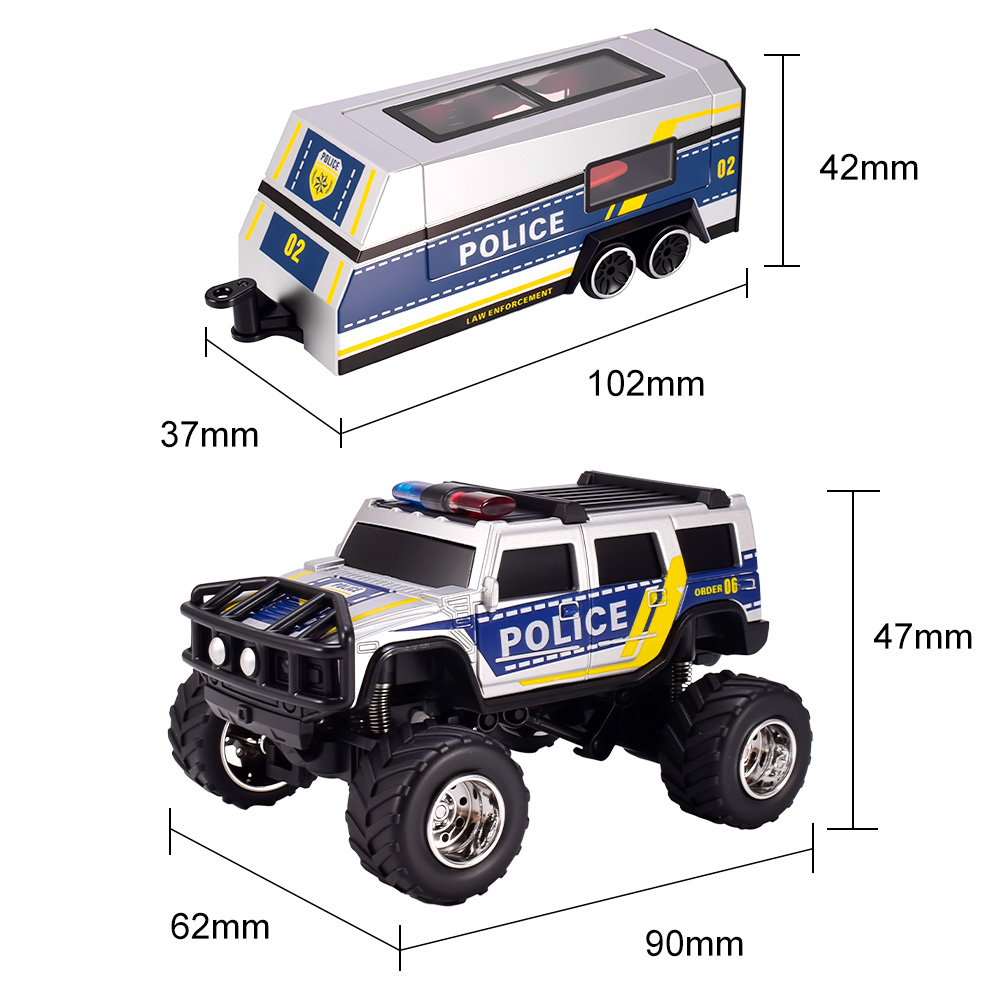 Auto della Polizia RC 9imod 2. - Rc Hobby Grade Truck recensione e prezzo